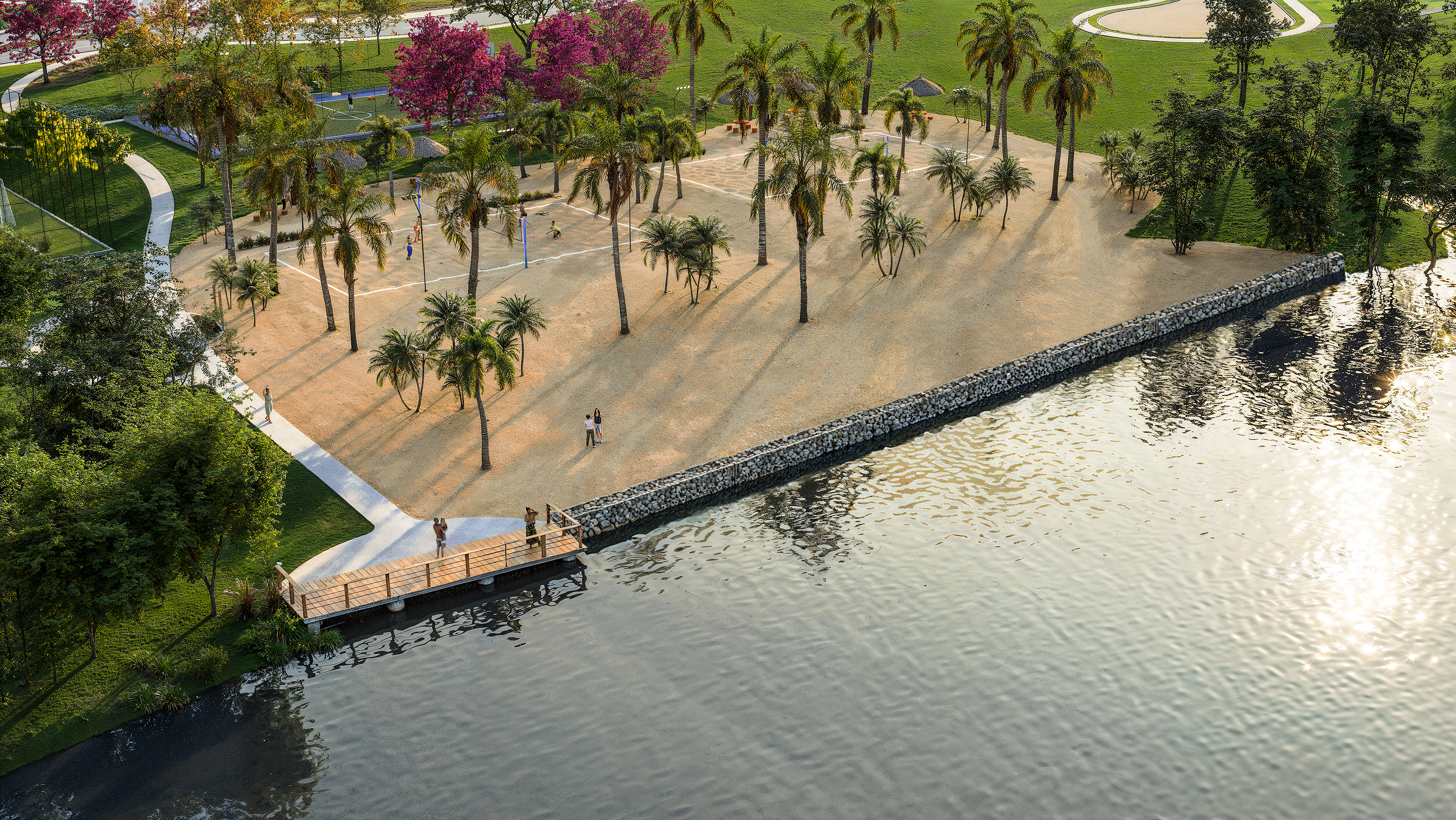Lago do empreendimento